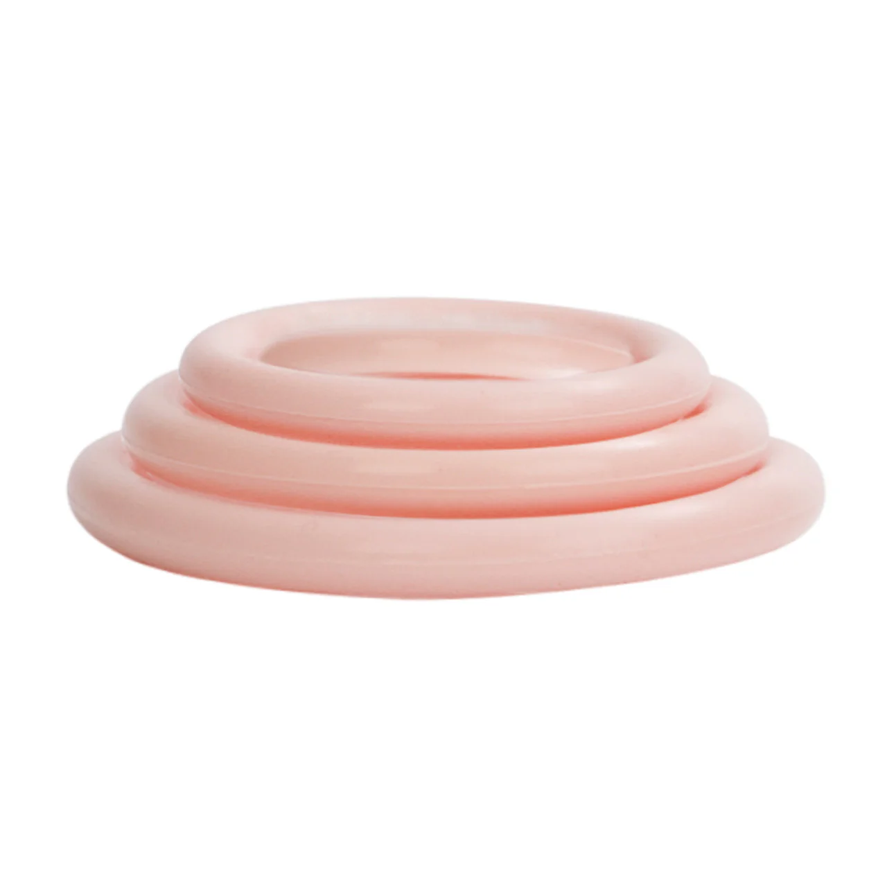 Rings! Silicone Support Rings Cock Rings (3 Piece Set) - Ivory - Image 8