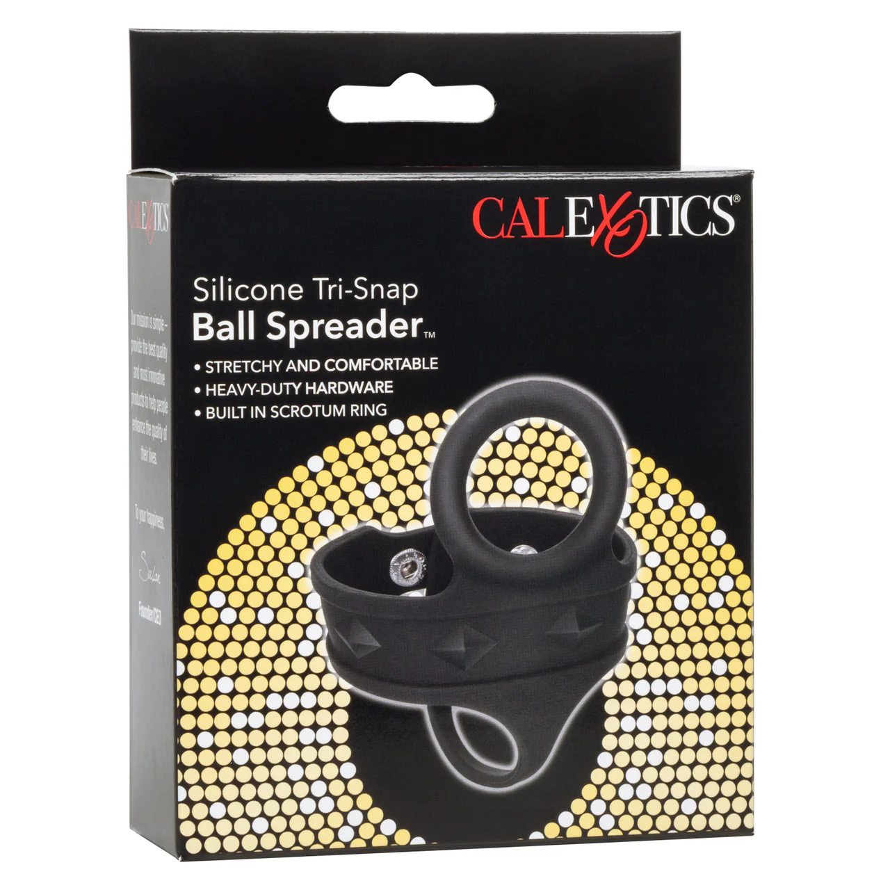 Rings! Silicone Tri-Snap Ball Spreader Cock Ring - Image 3