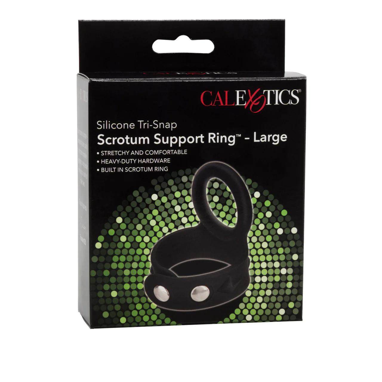 Rings! Silicone Tri-Snap Scrotum Support Cock Ring - Image 3