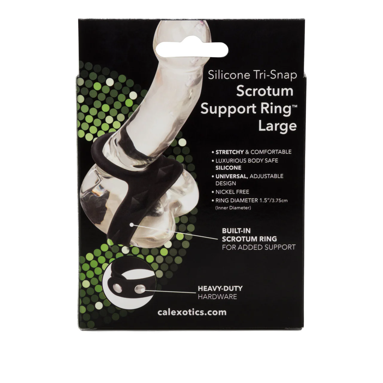 Rings! Silicone Tri-Snap Scrotum Support Cock Ring - Image 4