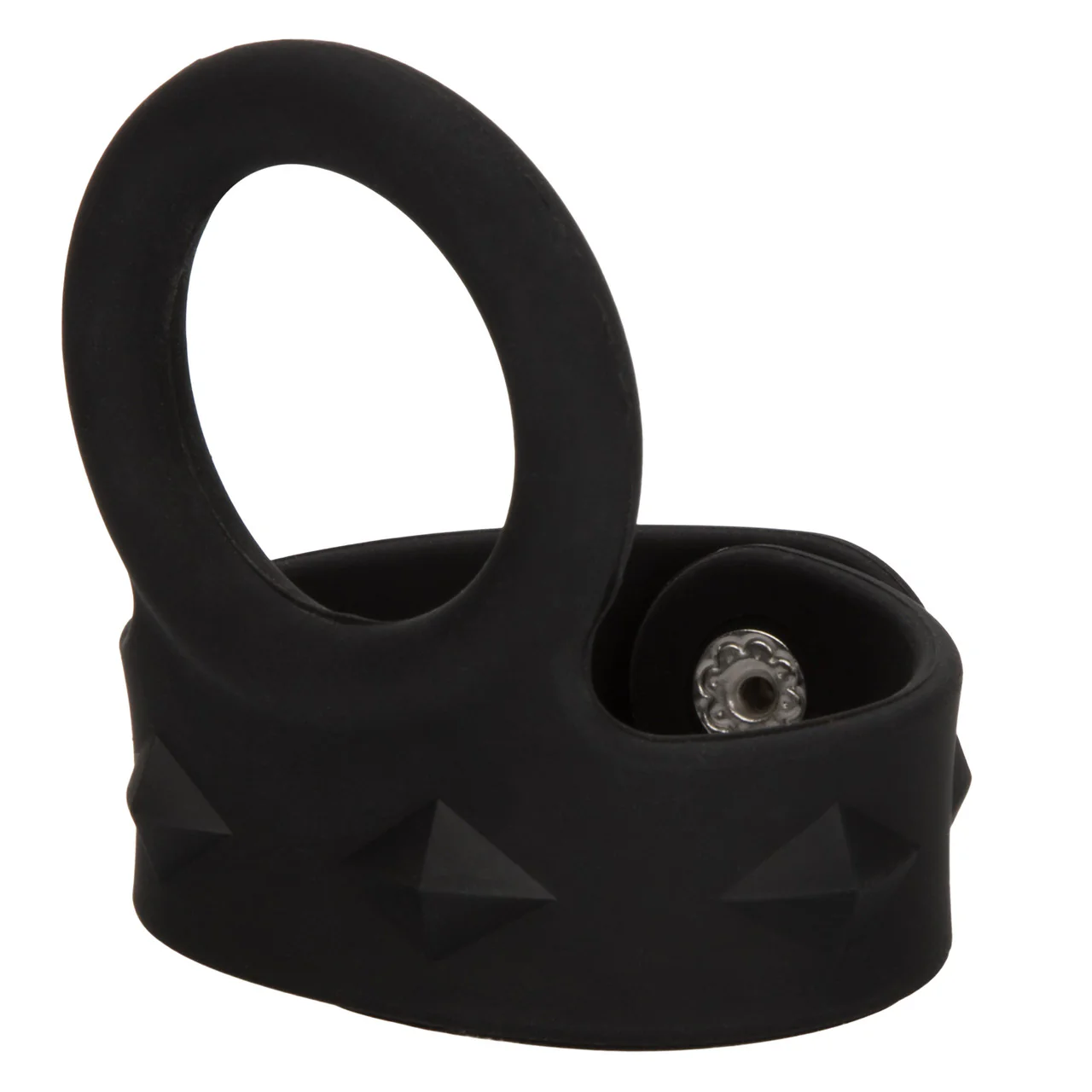 Rings! Silicone Tri-Snap Scrotum Support Cock Ring - Medium - Image 2
