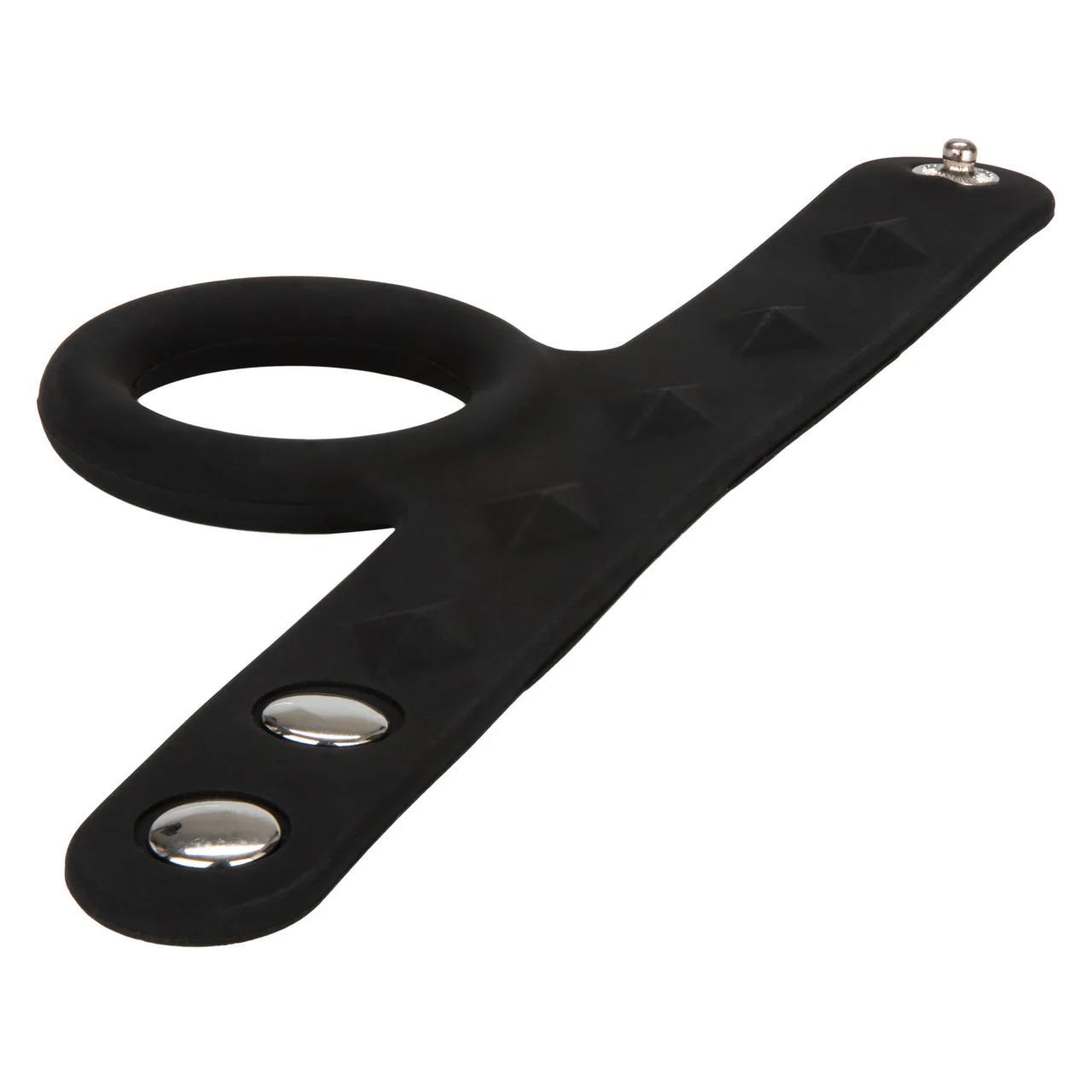 Rings! Silicone Tri-Snap Scrotum Support Cock Ring - Medium - Image 5