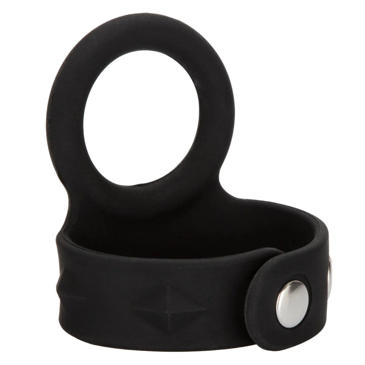 Rings! Silicone Tri-Snap Scrotum Support Cock Ring - Medium - Image 6