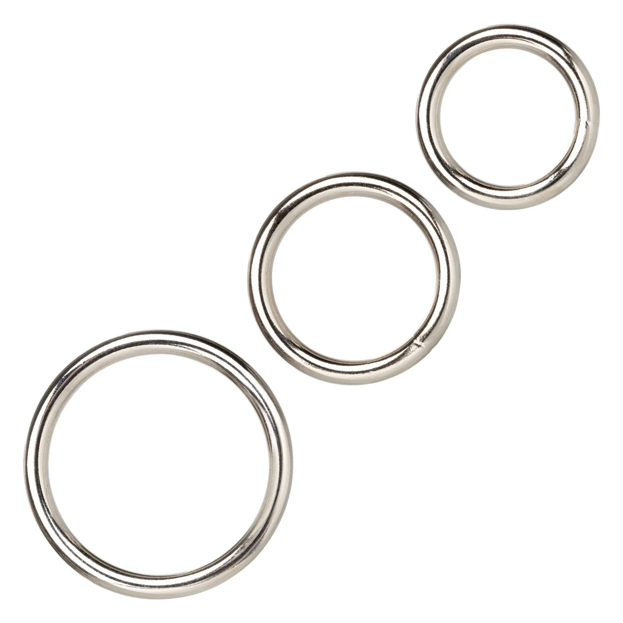 Rings! Silver Cock Rings (3 Piece Set) - Image 2