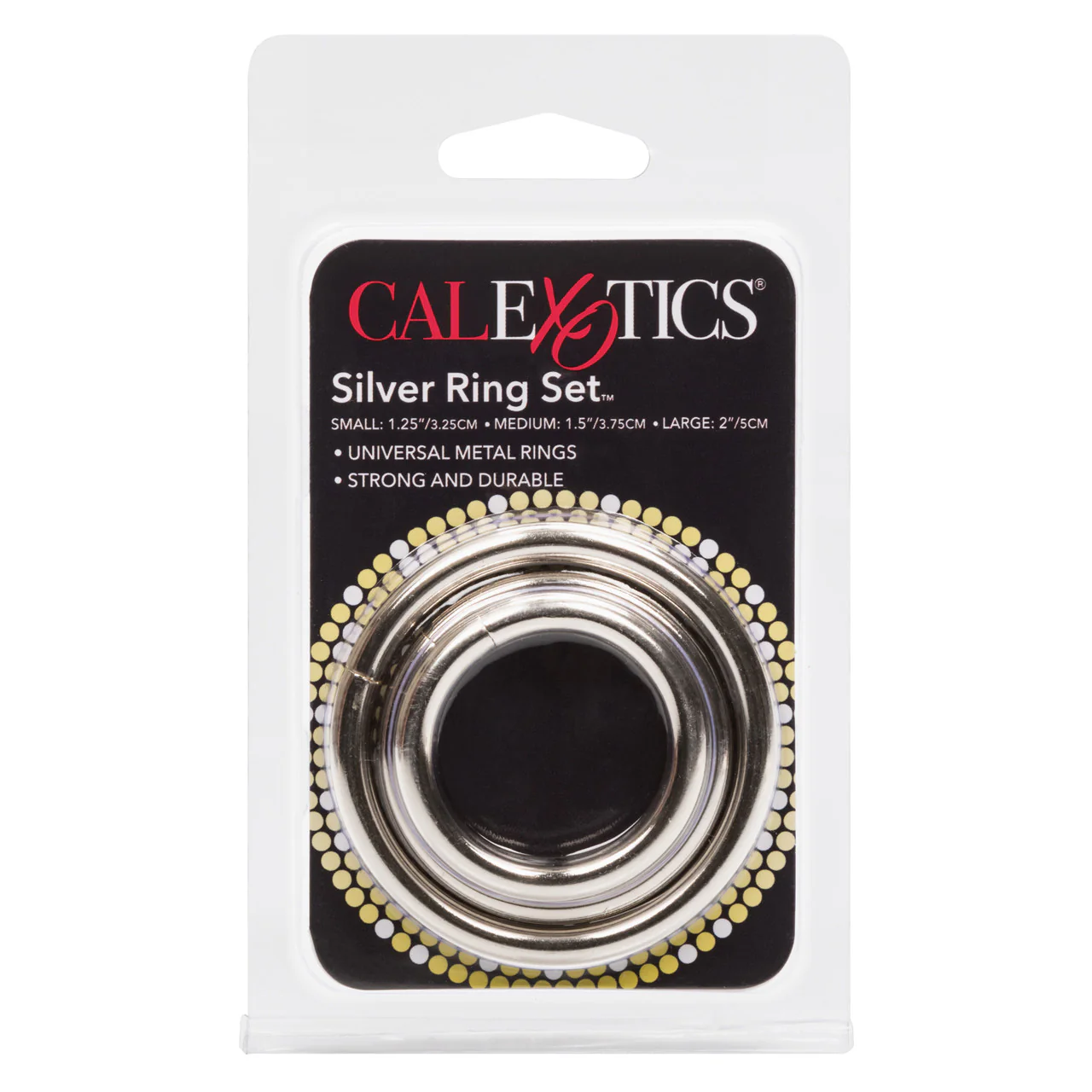 Rings! Silver Cock Rings (3 Piece Set) - Image 3