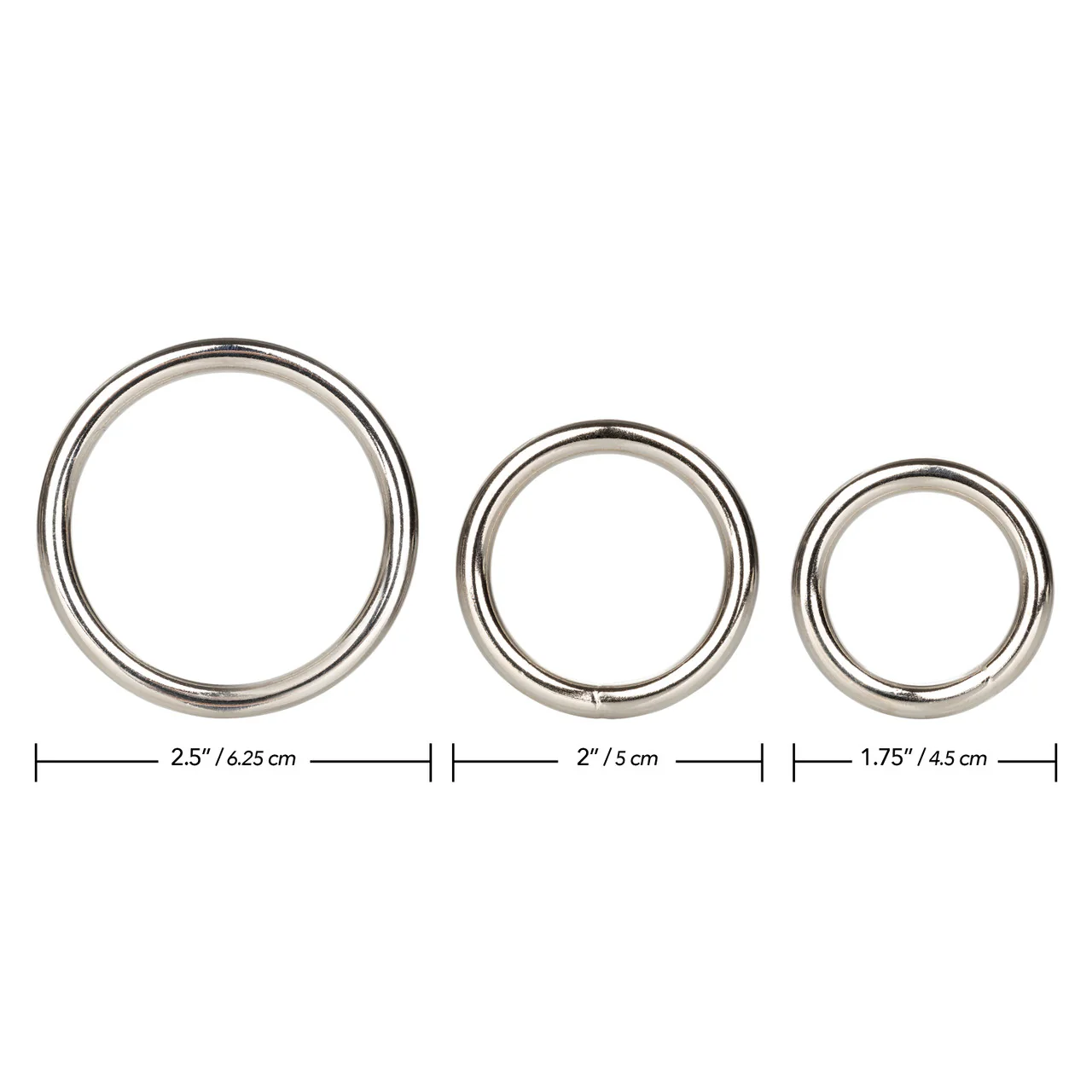 Rings! Silver Cock Rings (3 Piece Set) - Image 5