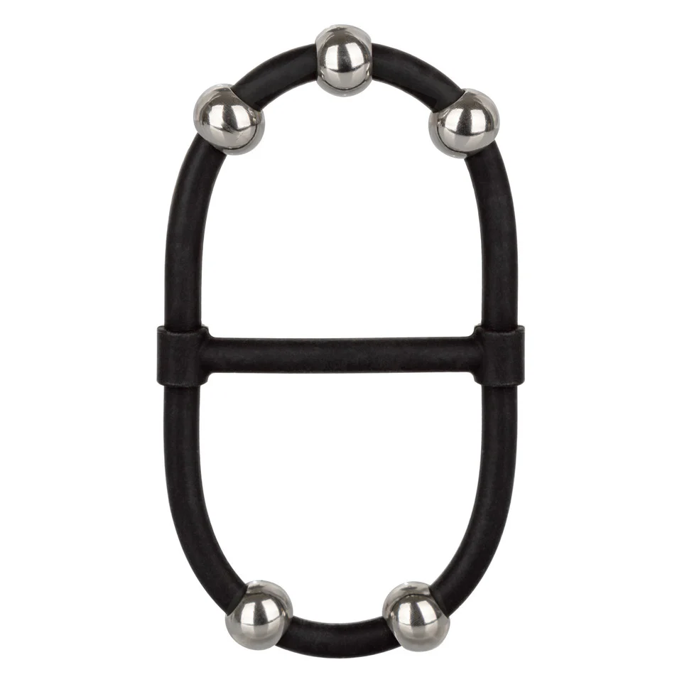 Rings! Steel Beaded Dual Silicone Maximizer Cock Ring - Image 2