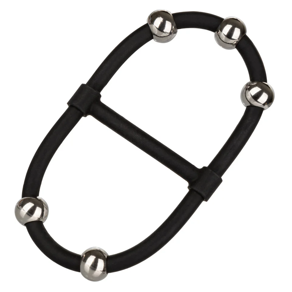Rings! Steel Beaded Dual Silicone Maximizer Cock Ring - Image 7