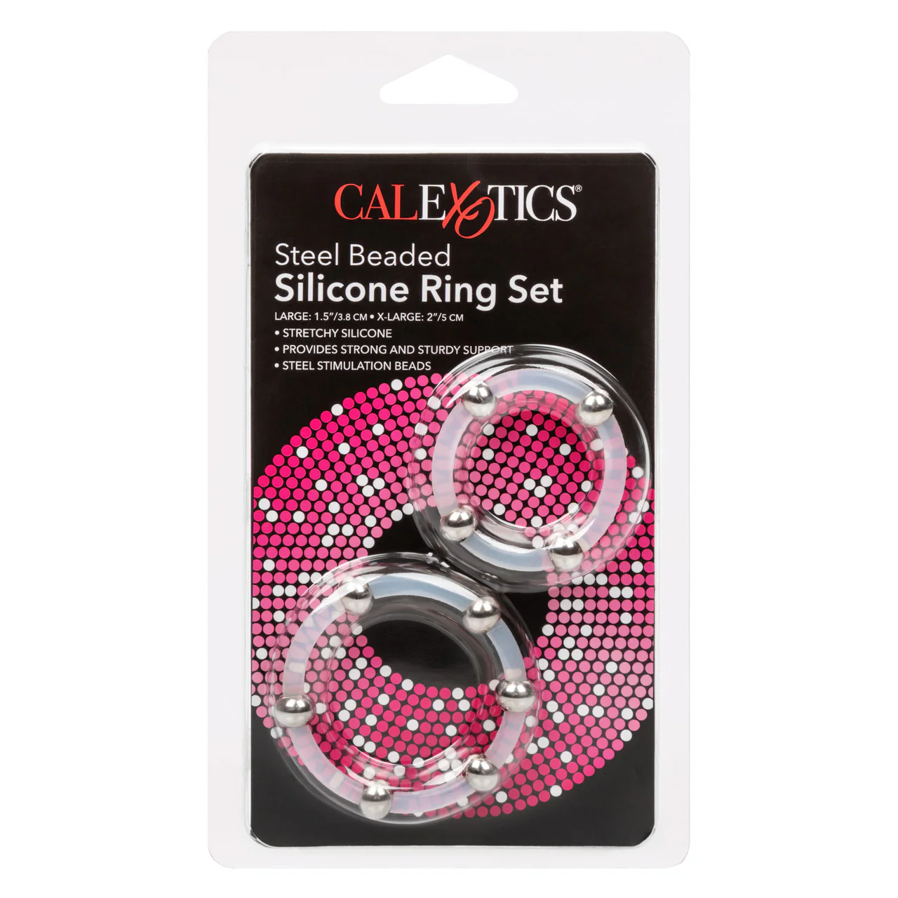 Rings! Steel Beaded Silicone Ring Set (2 per set) - Image 3