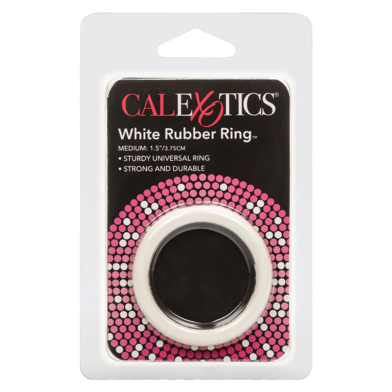 Rings! White Rubber Cock Ring - Medium - Image 3