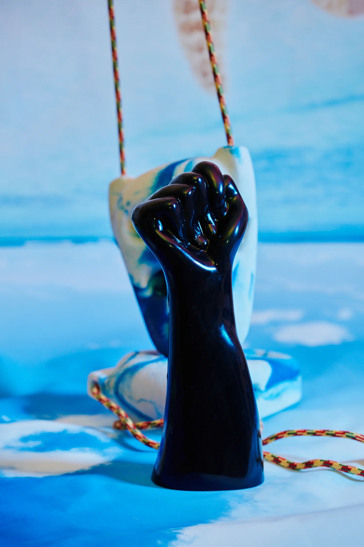 Rise Up Black PVC Fist by Master Series - Image 4