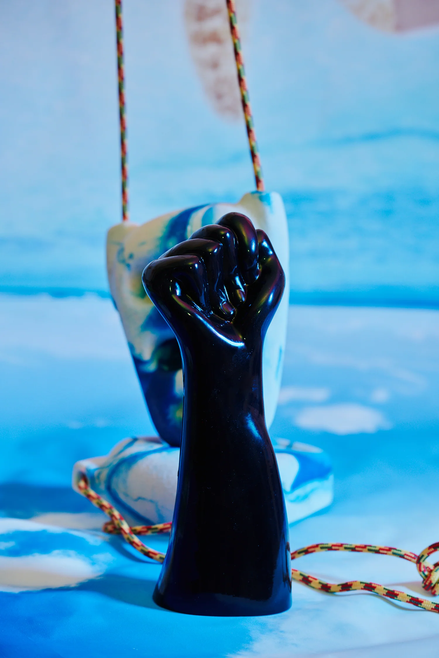Rise Up Black PVC Fist by Master Series - Image 5