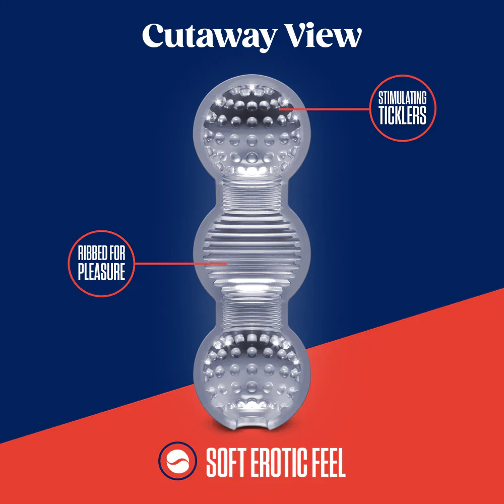 Rize Feelz Multi-Textured Chamber Clear Stroker - Image 3