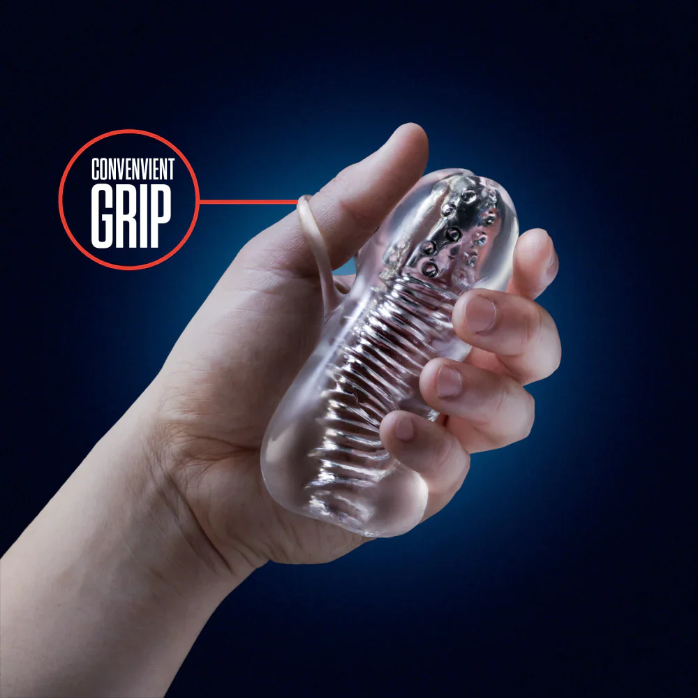 Rize Squeezy Multi-Textured Chamber Squeezable Clear Stroker - Image 10