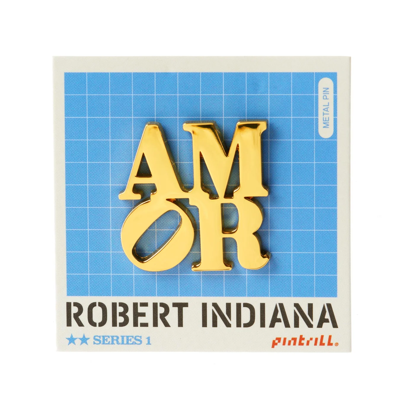 ROBERT INDIANA Amor Pin - Gold - Image 2