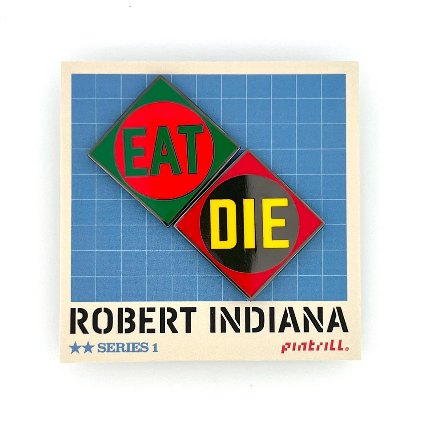 ROBERT INDIANA Eat / Die Pin Set - Image 2