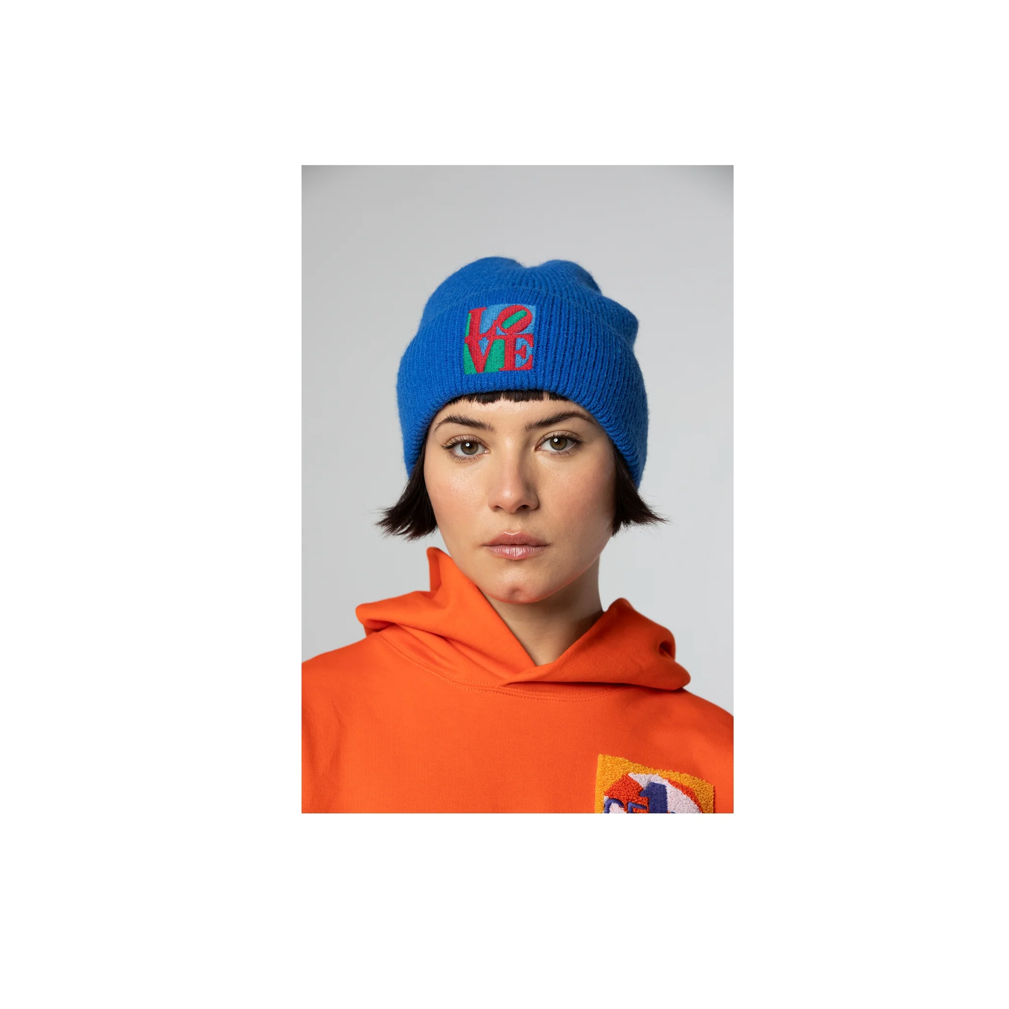 Robert Indiana Love Patch Knit Beanie - Image 4