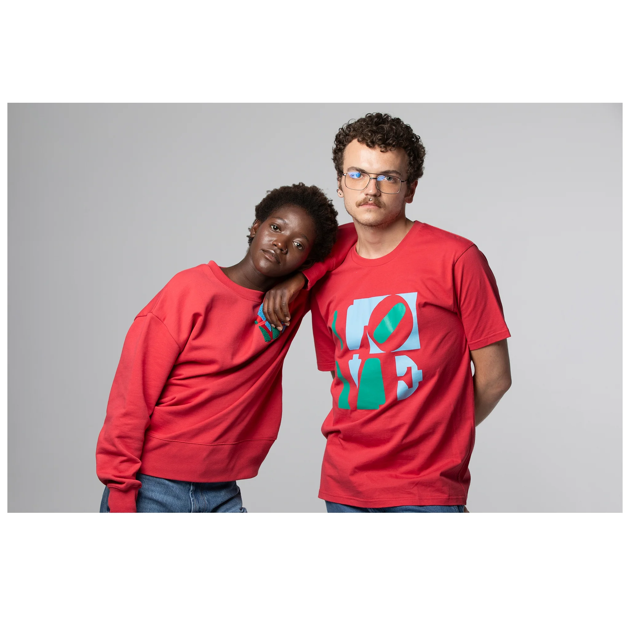 Robert Indiana Love T-Shirt - Red - Image 4