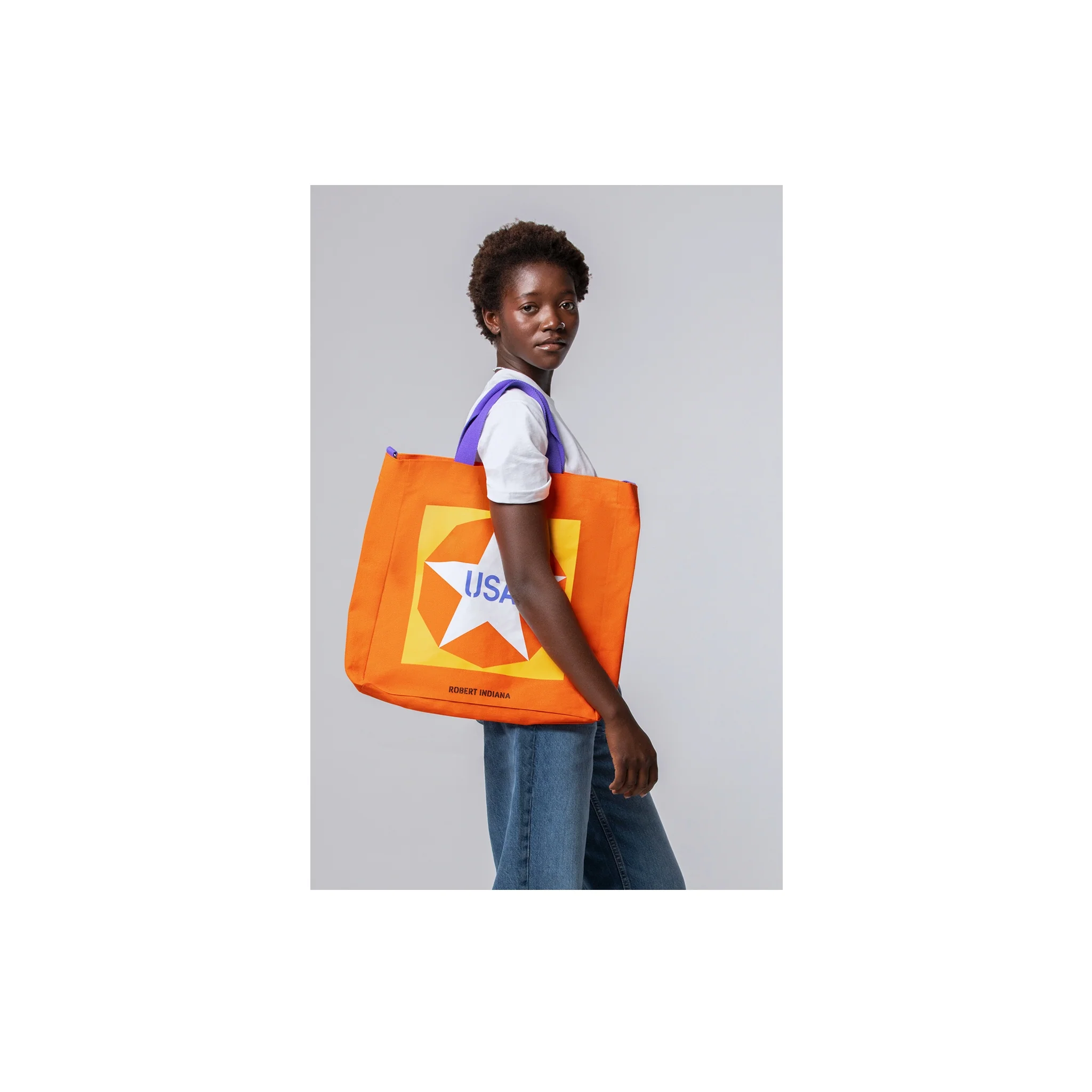 Robert Indiana New Glory Penny Crossbody Tote Bag - Image 4