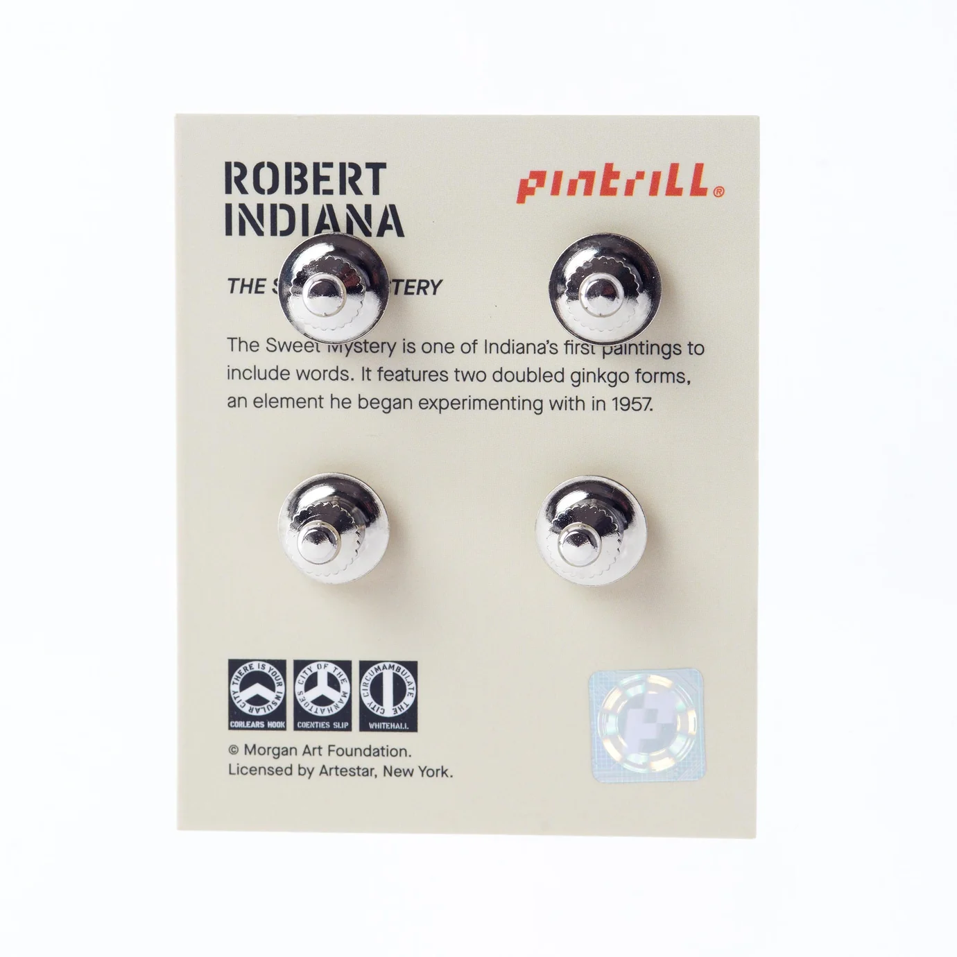 ROBERT INDIANA Yield Brother Pin - Image 3