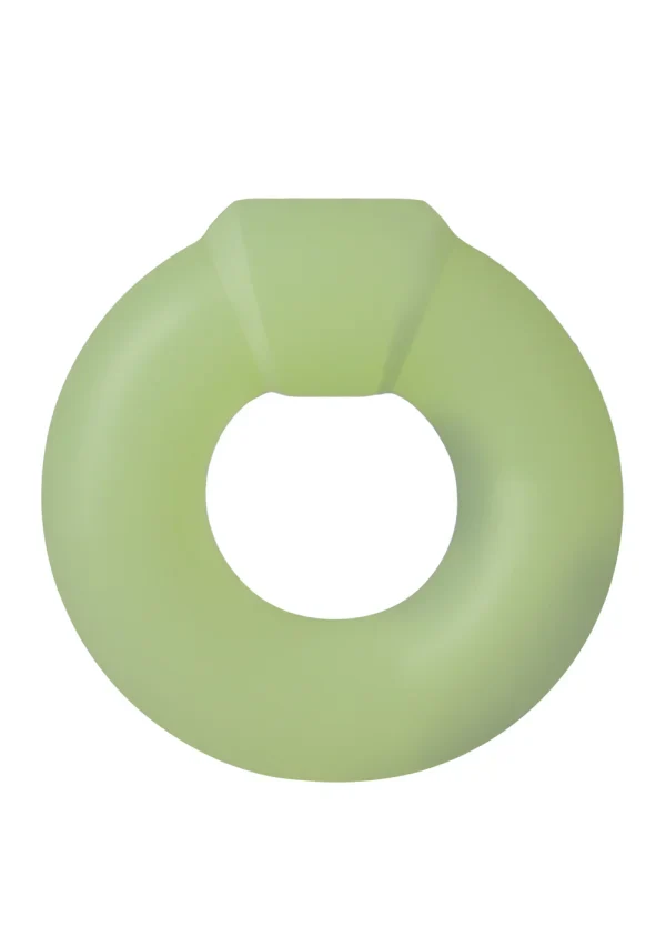 Rock Solid The Mega Ring Glow in the Dark Silicone Cock Ring - Green - Image 3