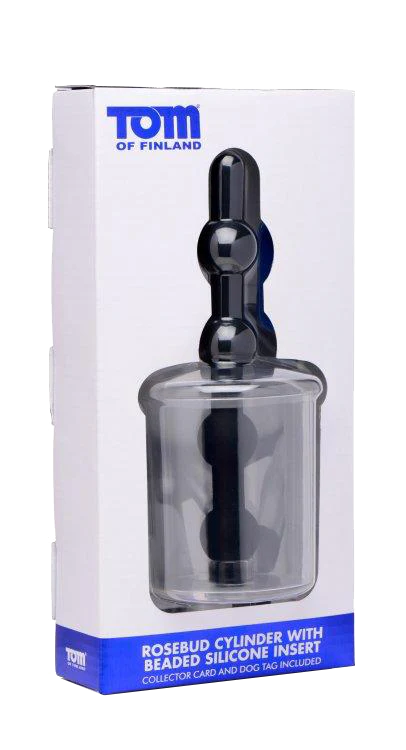 Tom of Finland Rosebud Cylinder with Beaded Silicone Insert - Image 2