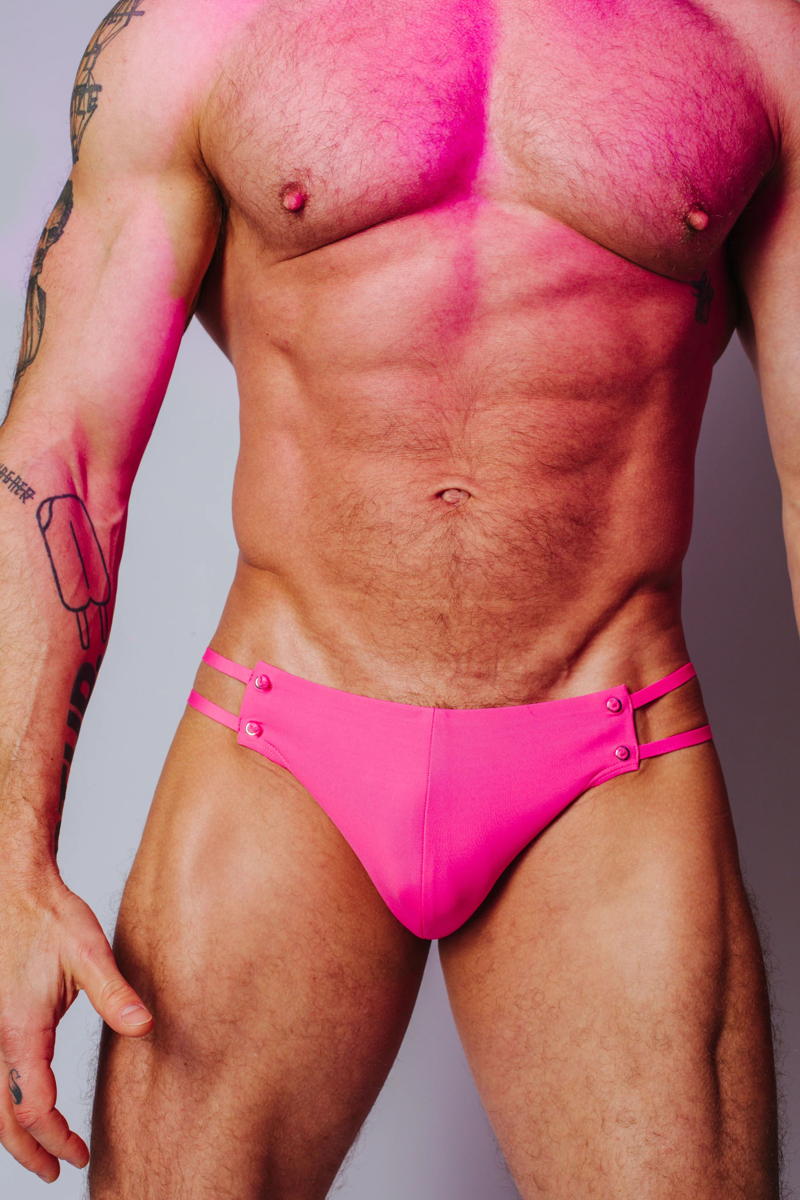 RUDI GERNREICH THE KNOT BOTTOM HOT PINK