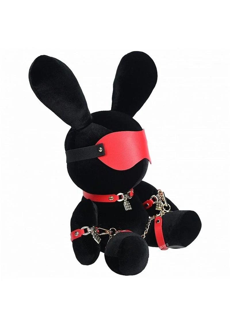 S-Line Rabbit Bondage Velvet - Large - Black - Image 2