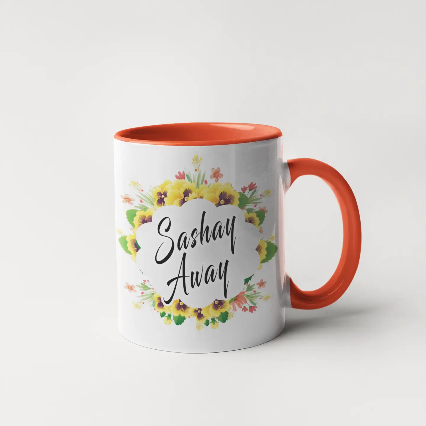 Sashay Away Coffee Mug - Floral Fancy and Delicate - Image 2