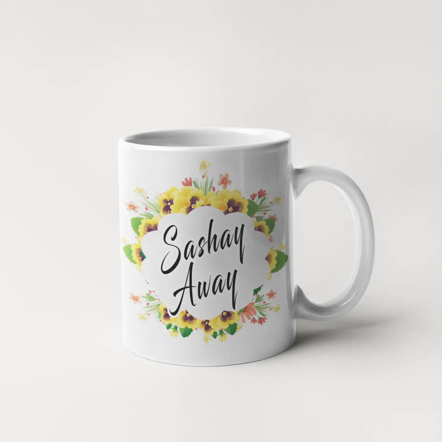 Sashay Away Coffee Mug - Floral Fancy and Delicate - Image 5