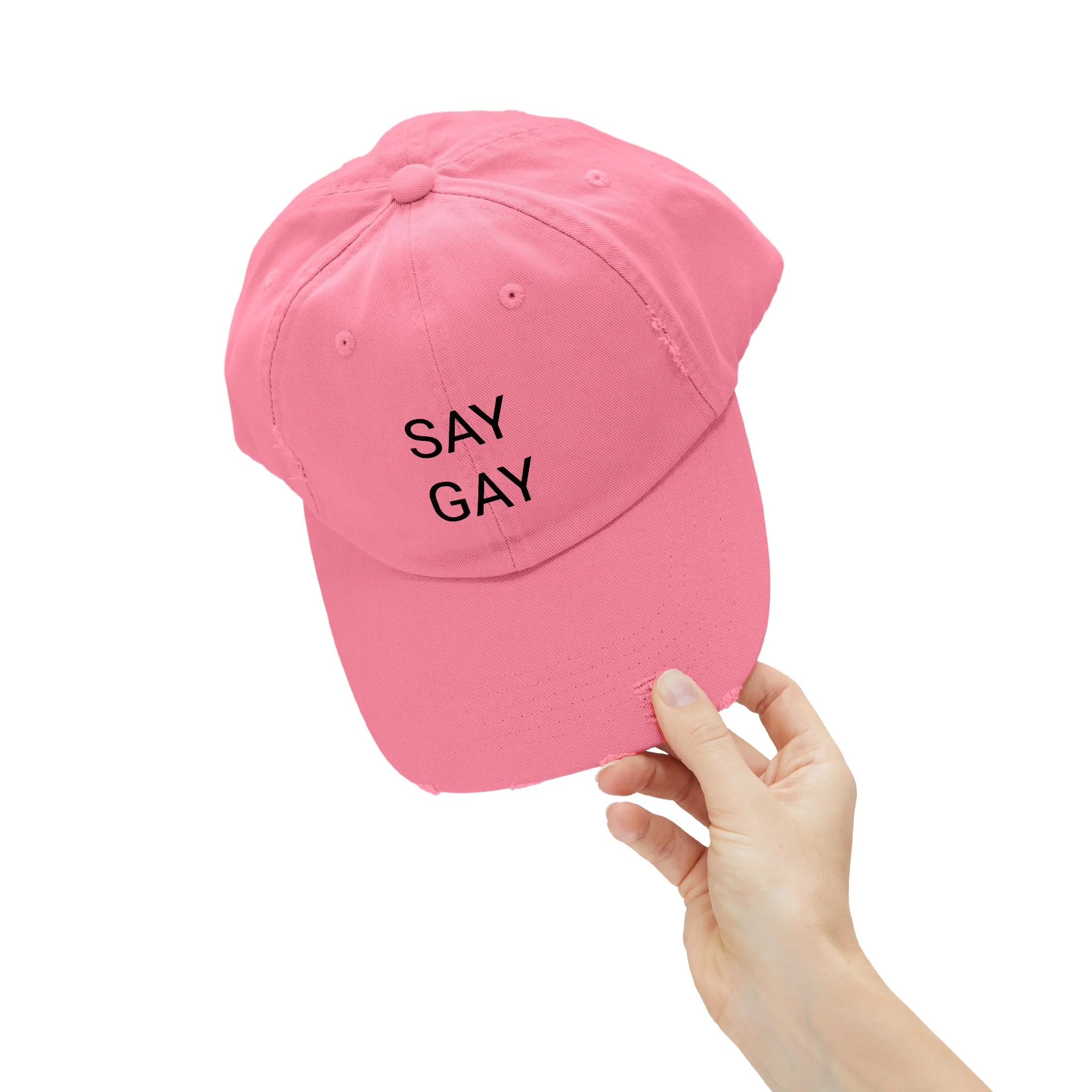SAY GAY Distressed Cap in 6 colors - Image 36
