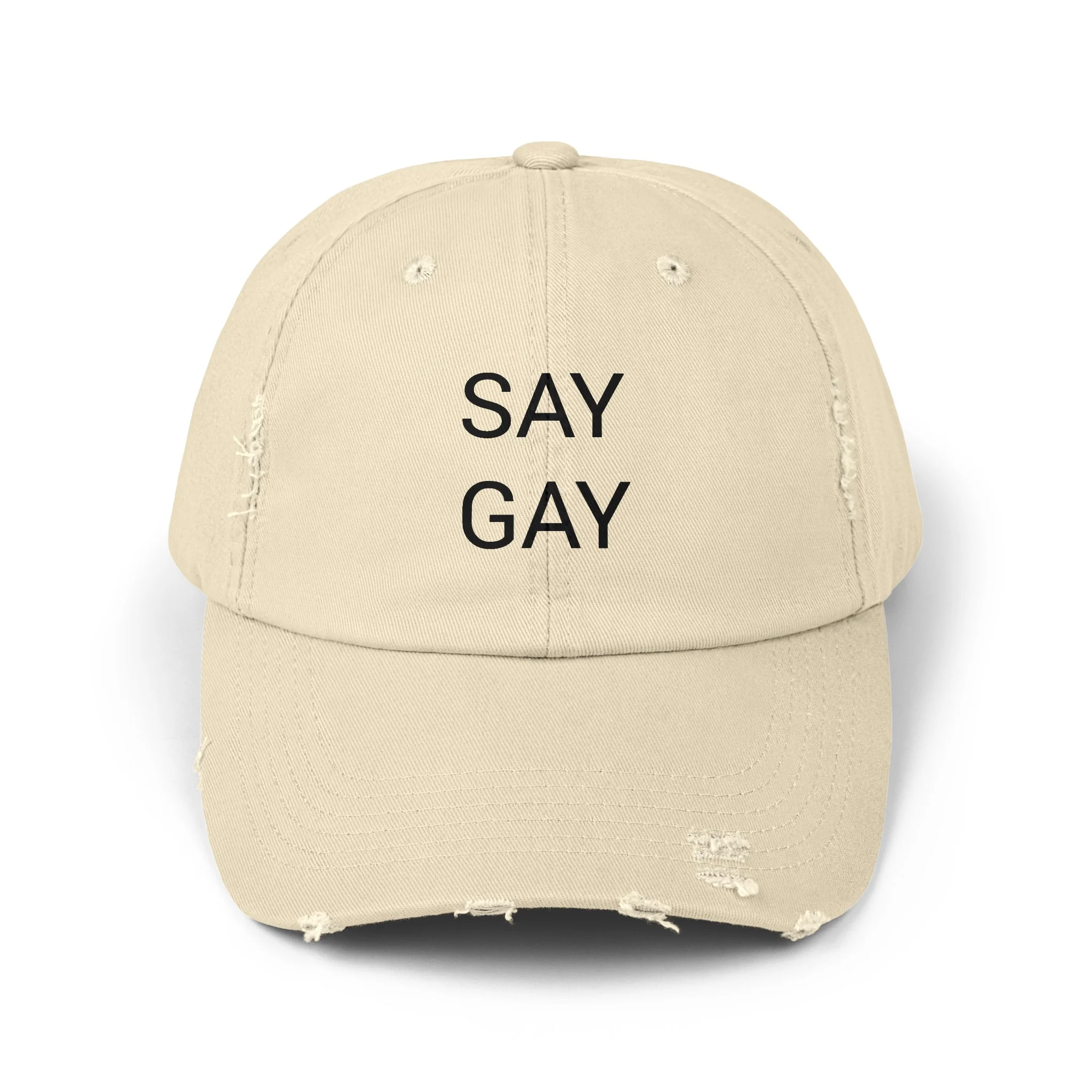 SAY GAY Distressed Cap in 6 colors - Image 5