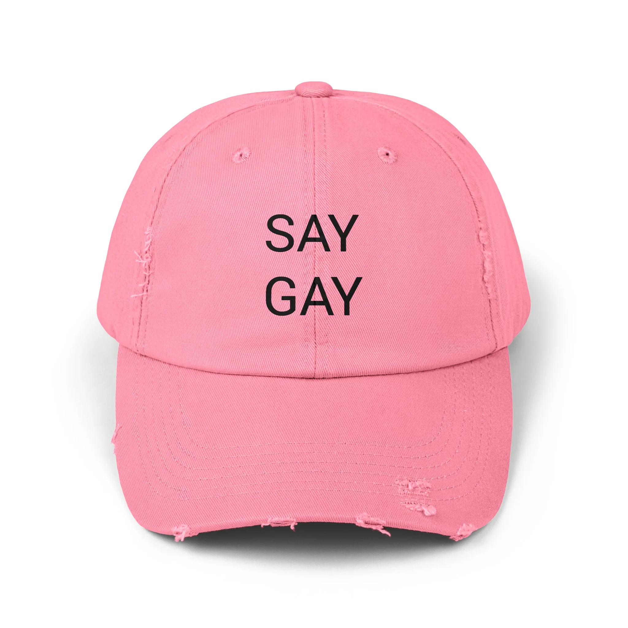 SAY GAY Distressed Cap in 6 colors - Image 6