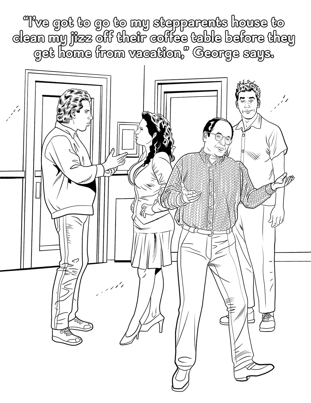 Sexfeld P0rn Parody Coloring Book - Image 2