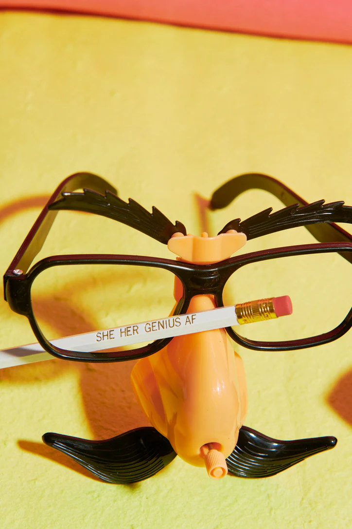 SHE / HER GENIUS AF Pronoun Pencil Set - Image 2