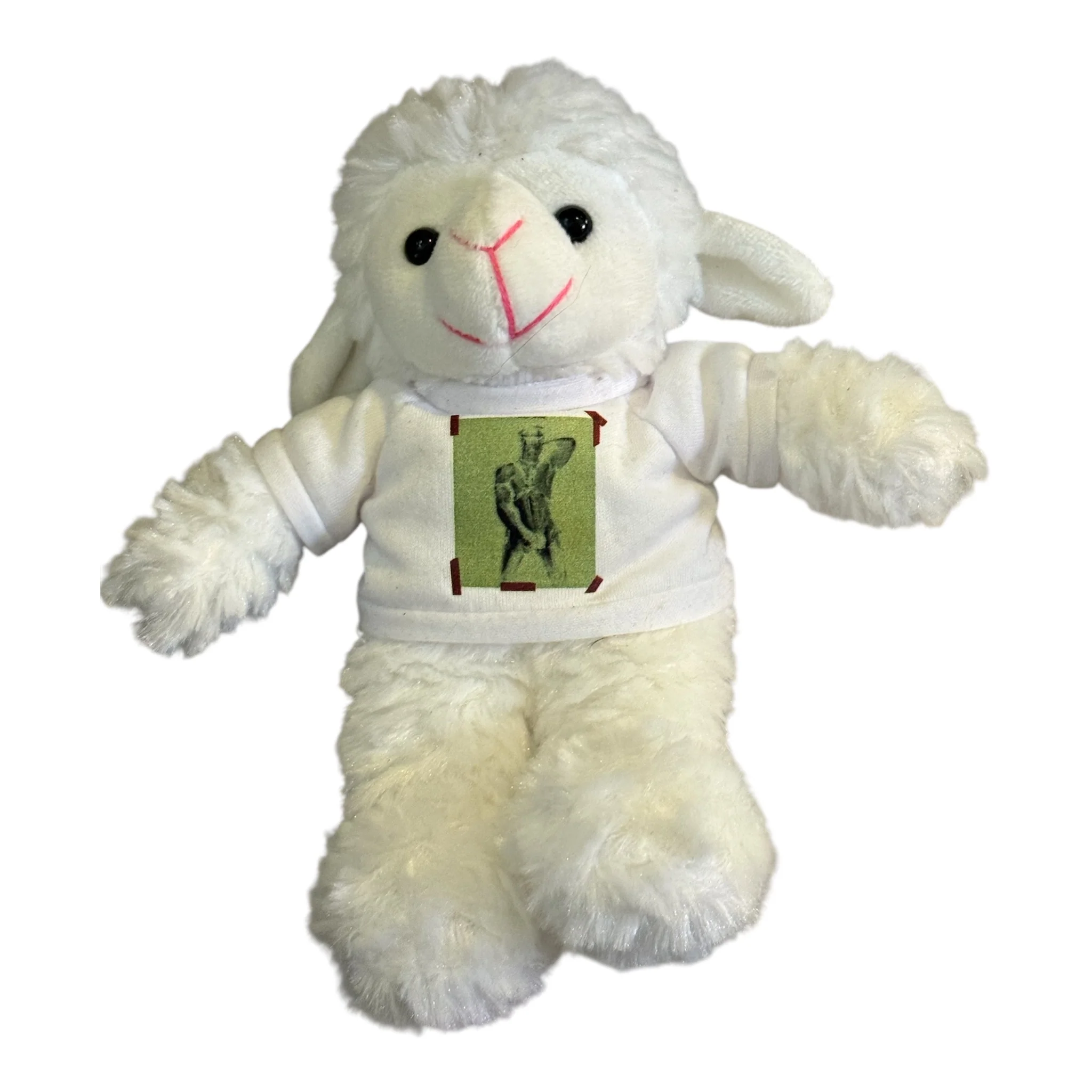 Sheep Plush w Leather Daddy Tee