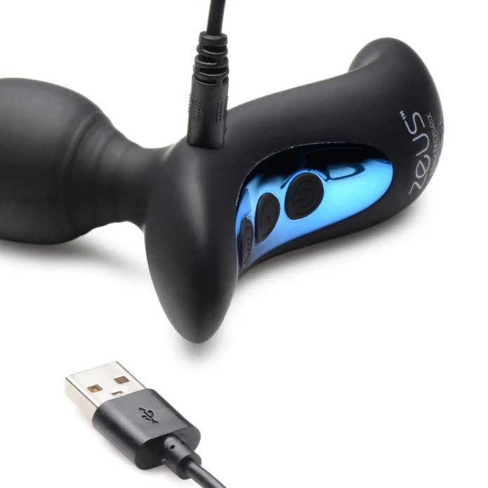 Shock-Beads 80X Vibrating & E-Stim Silicone Anal Beads by Zeus - Image 2