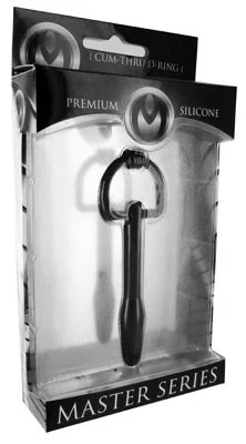 Silicone Cum-Thru D-Ring Penis Plug - Image 6