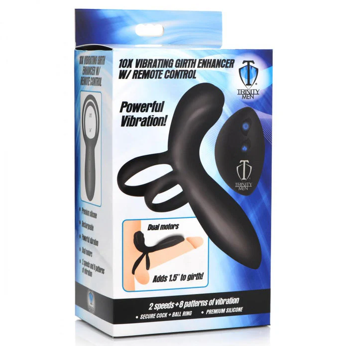 Silicone Vibrating Girth Enhancer w- Remote Control by trinity vibes - Image 4
