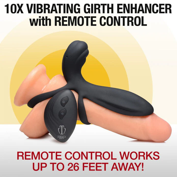 Silicone Vibrating Girth Enhancer w- Remote Control by trinity vibes - Image 5