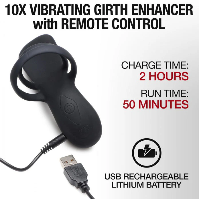 Silicone Vibrating Girth Enhancer w- Remote Control by trinity vibes - Image 6
