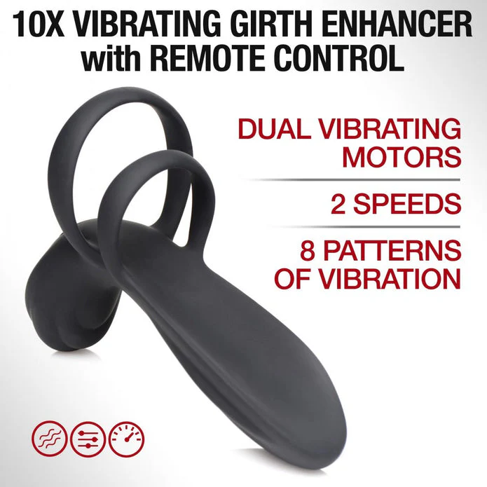 Silicone Vibrating Girth Enhancer w- Remote Control by trinity vibes - Image 8