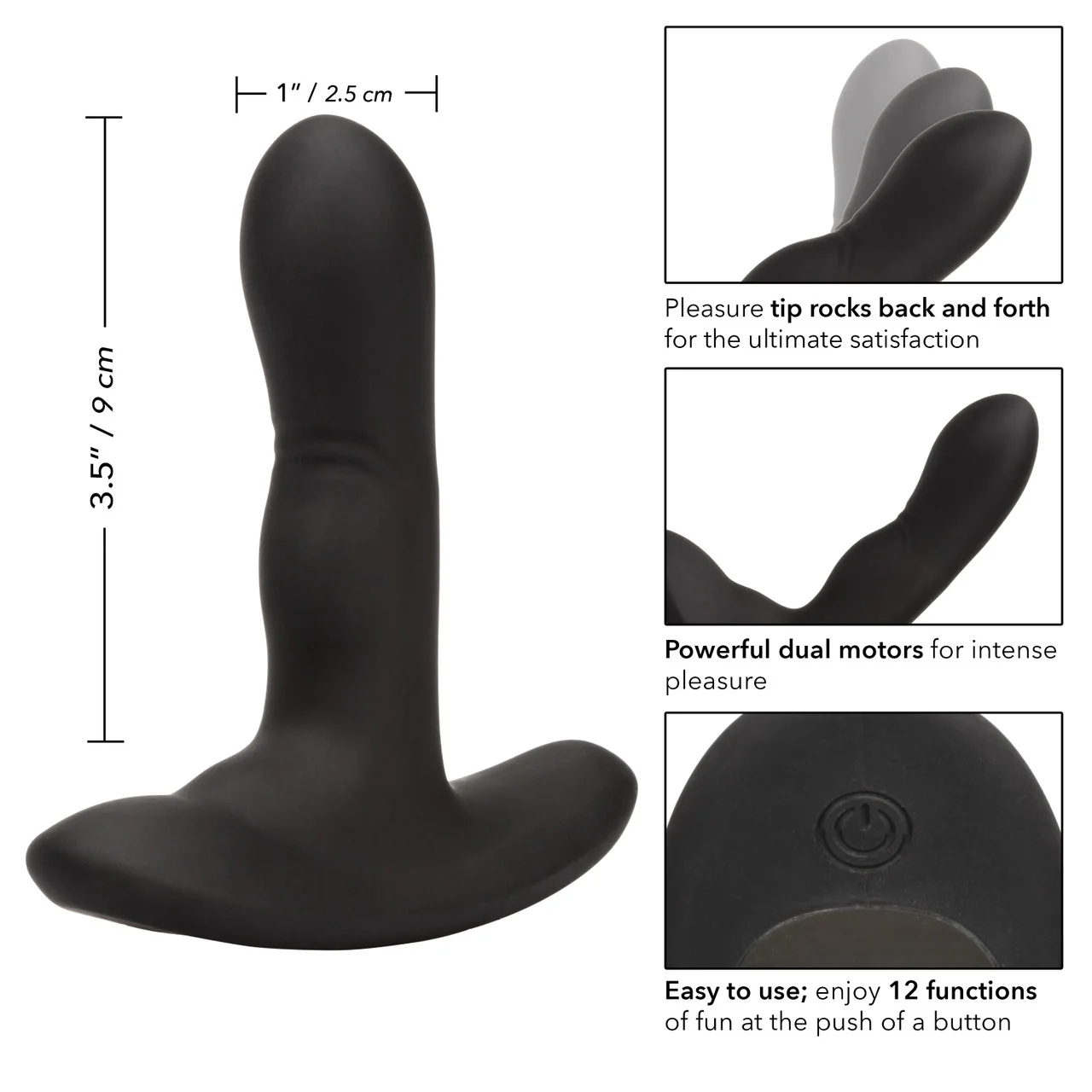 Silicone Wireless Rocking Probe Rechargeable Waterproof 3.5in - Image 5
