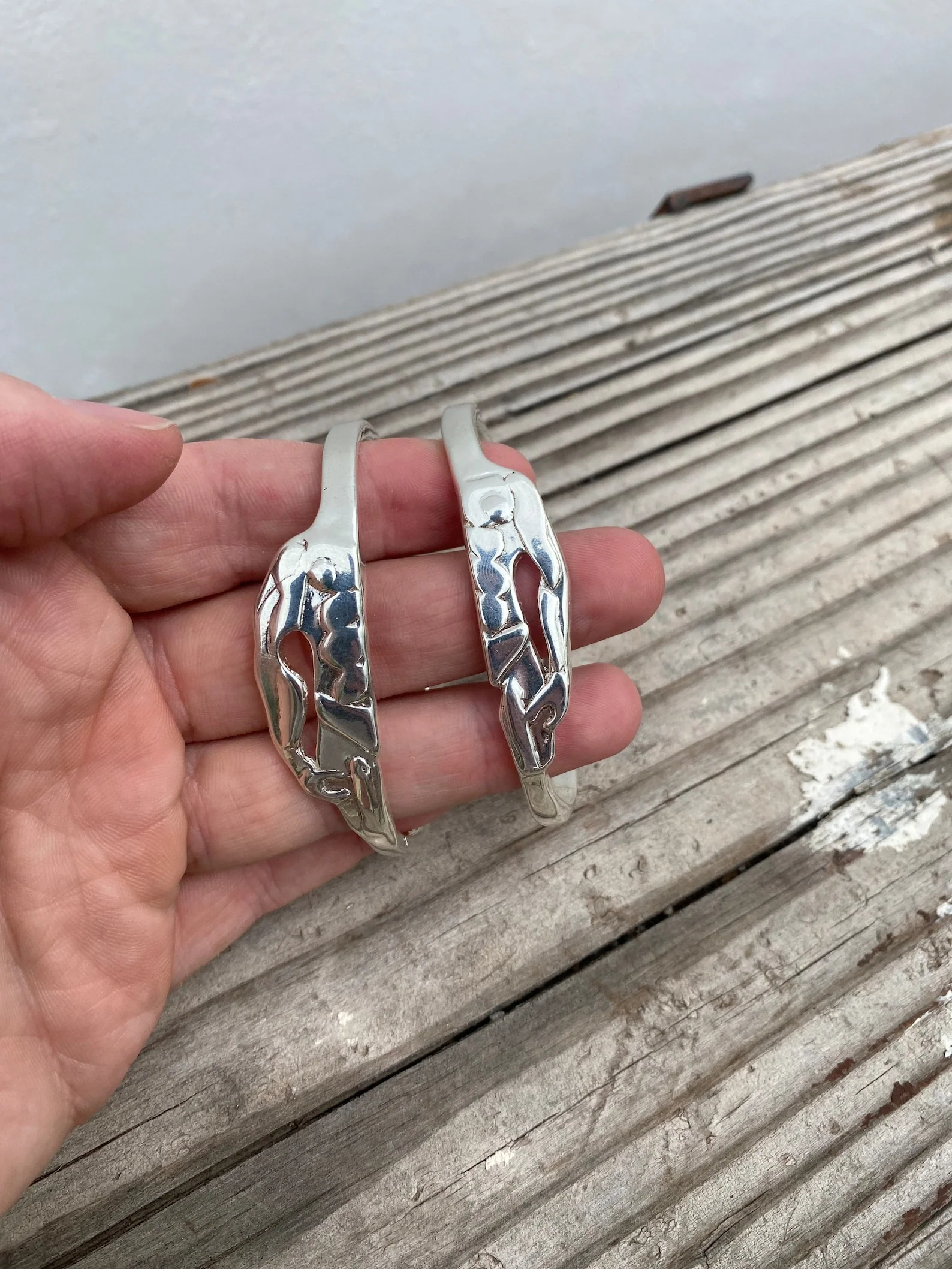 Silver Torso Cuffs by Gilty Boy - Image 4