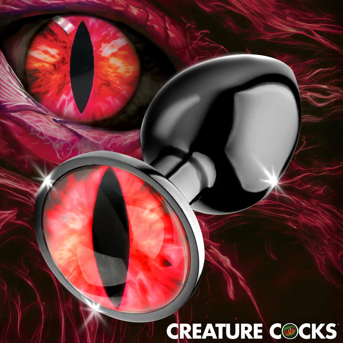Sinister Eye Red Eye Metal Butt Plug - Small - Image 3