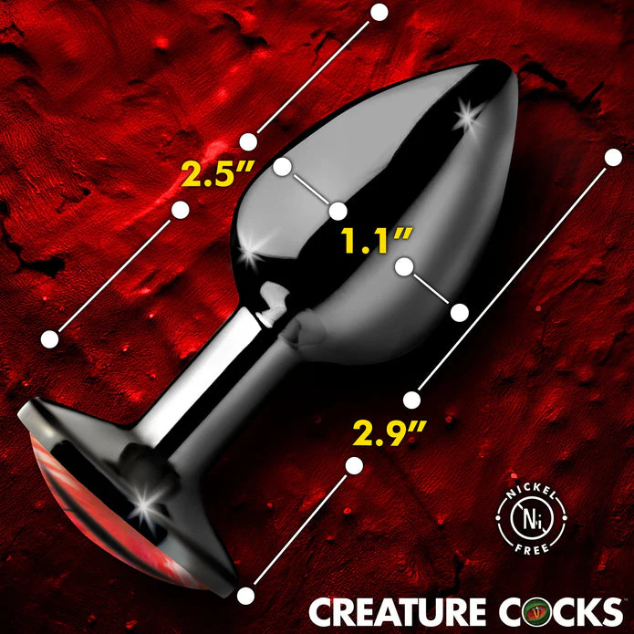 Sinister Eye Red Eye Metal Butt Plug - Small - Image 5