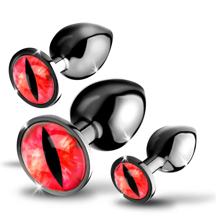 Sinister Eyes Red Eye Metal Butt Plug Set - Image 2