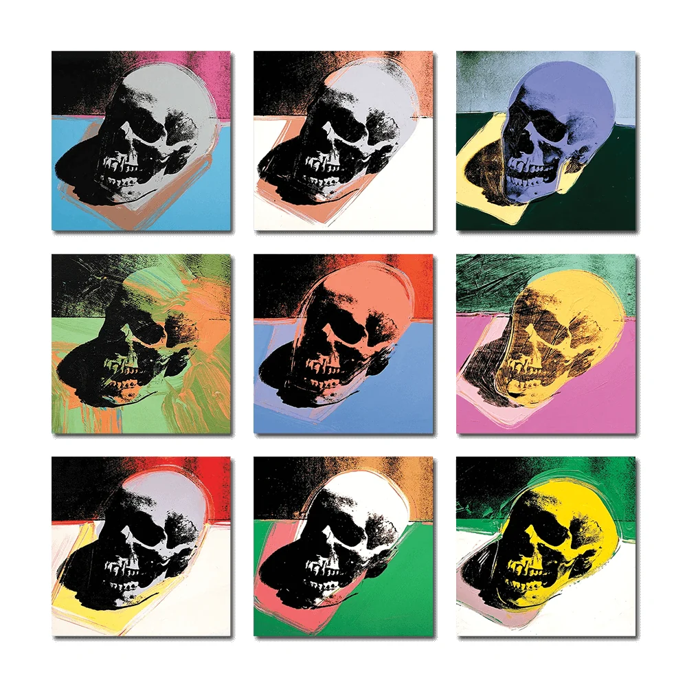 Skulls By Andy Warhol - Sheet of 9 Kiss-Cut Stickers - Image 2