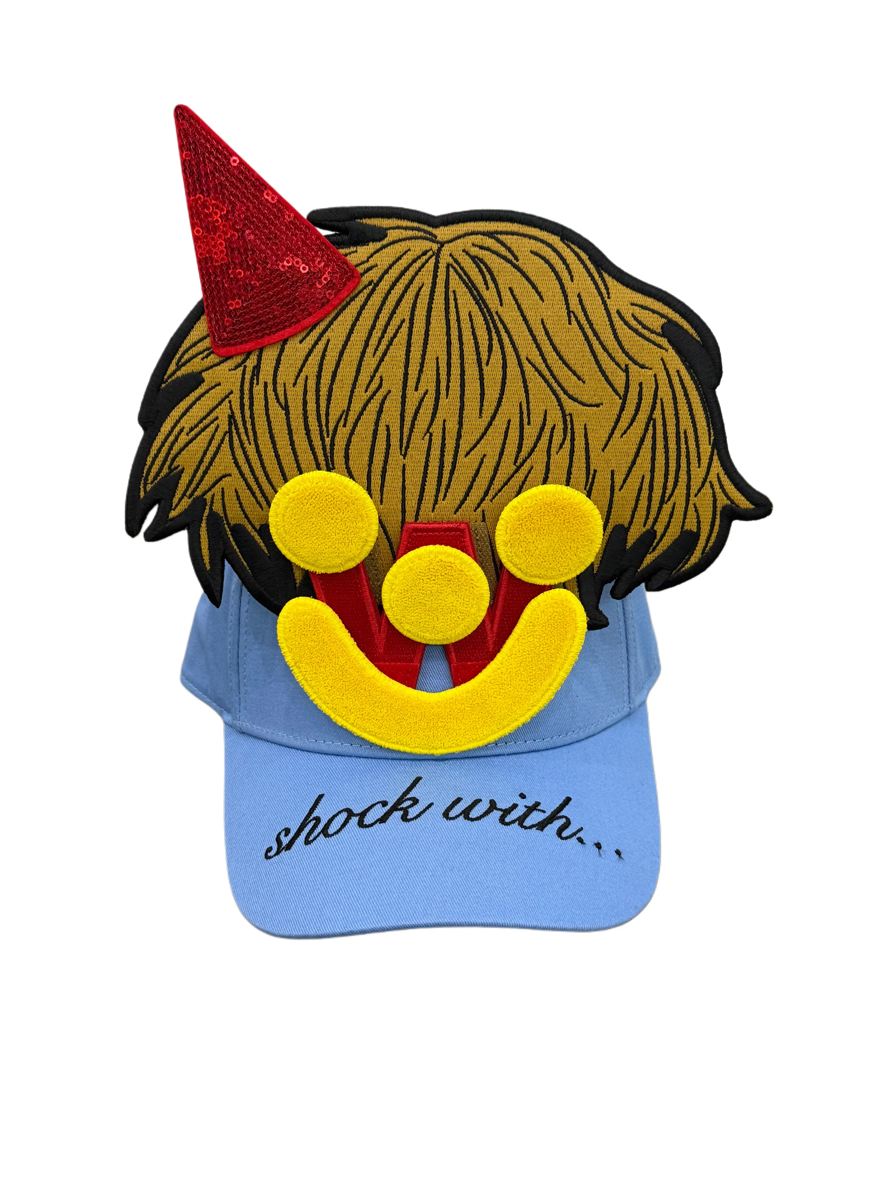 Smiley Cap in Placid Blue by Walter van Beirendonck - Image 7