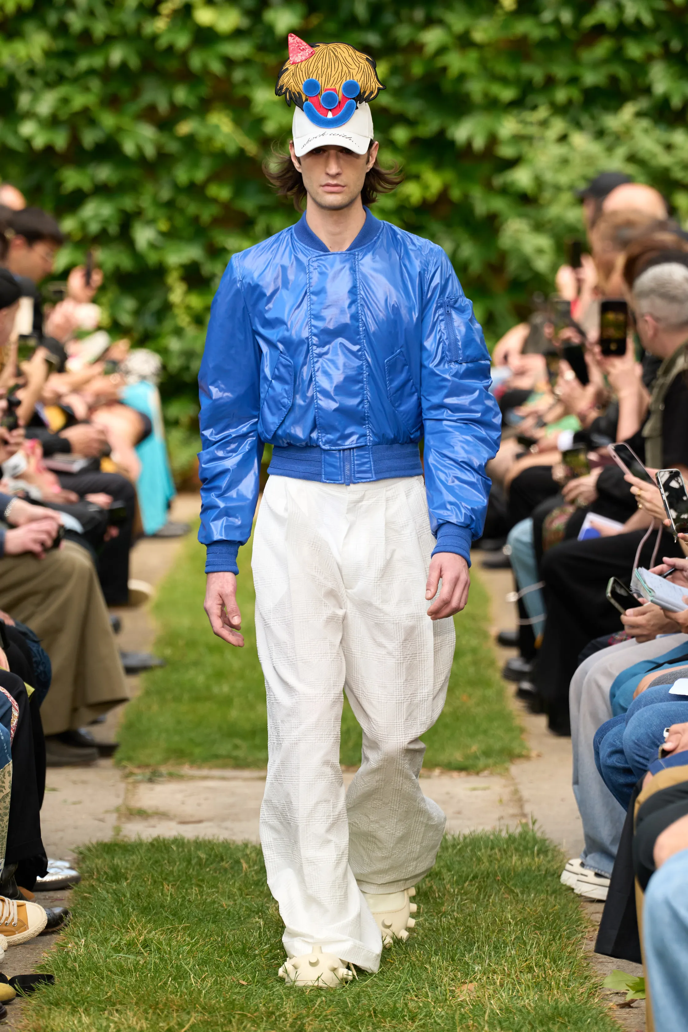 Smiley Cap in Placid Blue by Walter van Beirendonck - Image 9